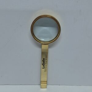 Vintage LaSalle Bank Brass Magnifying Glass Gift Memorabilia Bank Of America